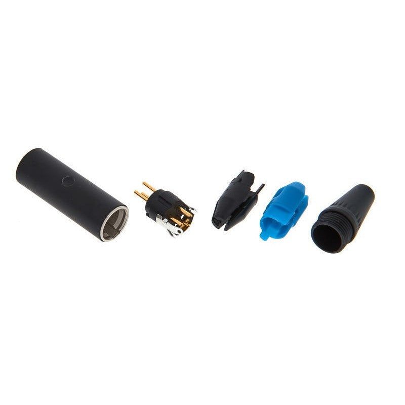 REAN RT3MC-B - Conector Mini XLR Macho Aéreo - Tempo Shop