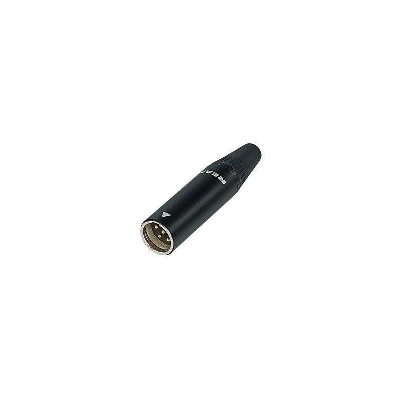 REAN RT4MC-B - Conector Mini XLR Macho de 4 Pines - Tempo Shop