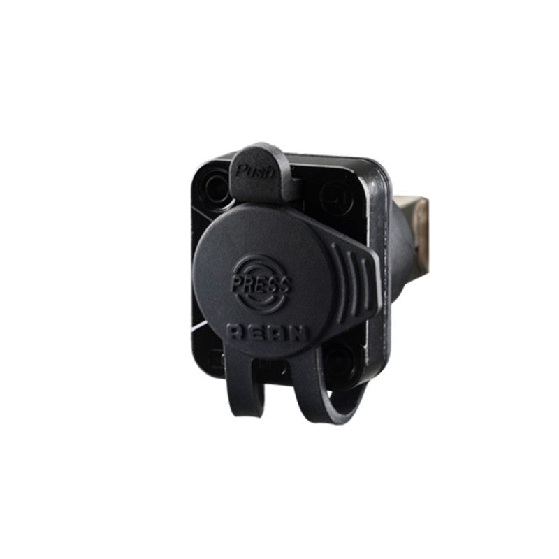 REAN RRE8F-Z-011 - Conector RJ45 Chasis 90º IP65 Negro