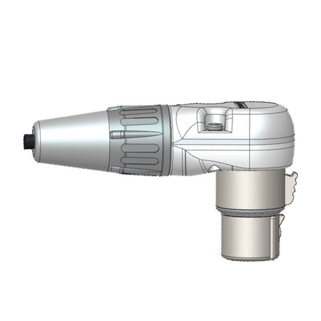 REAN RC3FR - Conector XLR hembra 3 pines cuerpo y contactos plata a 90º
