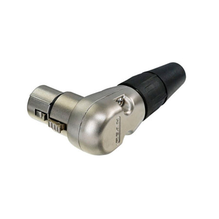 REAN RC3FR - Conector XLR hembra 3 pines cuerpo y contactos plata a 90º