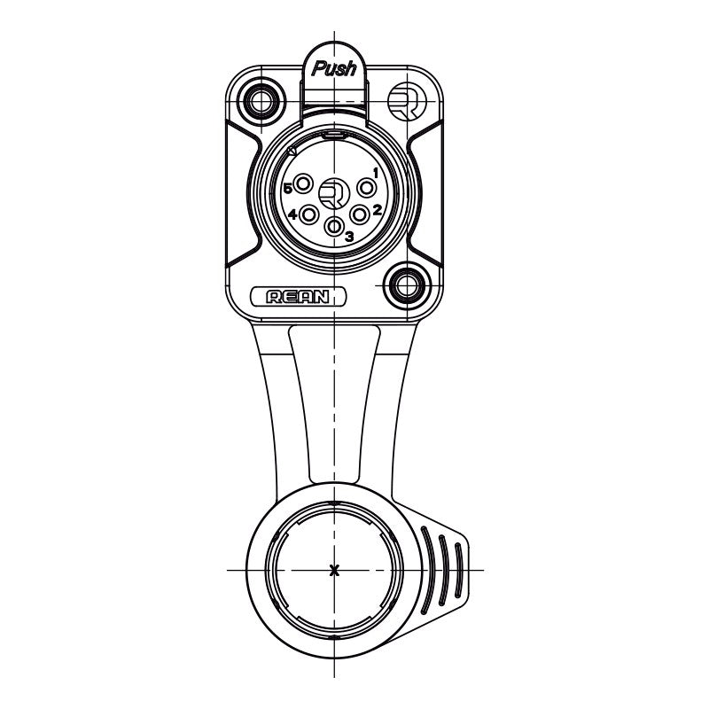 REAN RRX5F-Z-012-0 - Conector XLR 5 Pines Hembra IP65