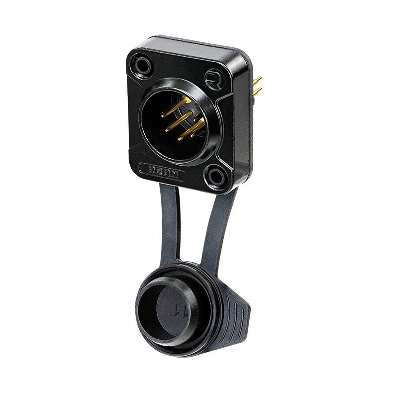 REAN RRX5M-Z-012-0 - Conector XLR 5 Pines Macho Chasis IP65