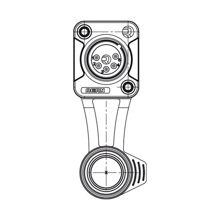 REAN RRX5M-Z-012-0 - Conector XLR 5 Pines Macho Chasis IP65