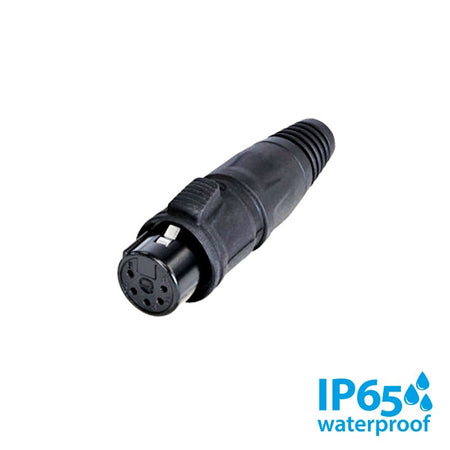 REAN RCX5F-Z-001-1 - Conector XLR Aéreo Hembra de 5 Pines IP65