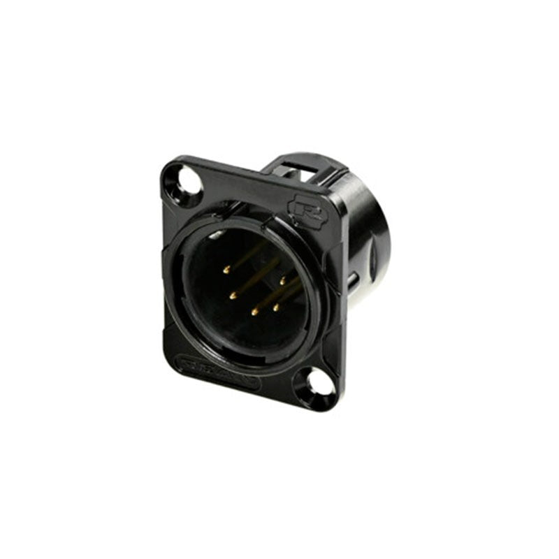 REAN RC5MDL-B - Conector XLR Macho Chasis 5 Pines