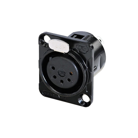 REAN RC5FDL-B - Conector XLR Hembra Chasis 5 Pines Negro