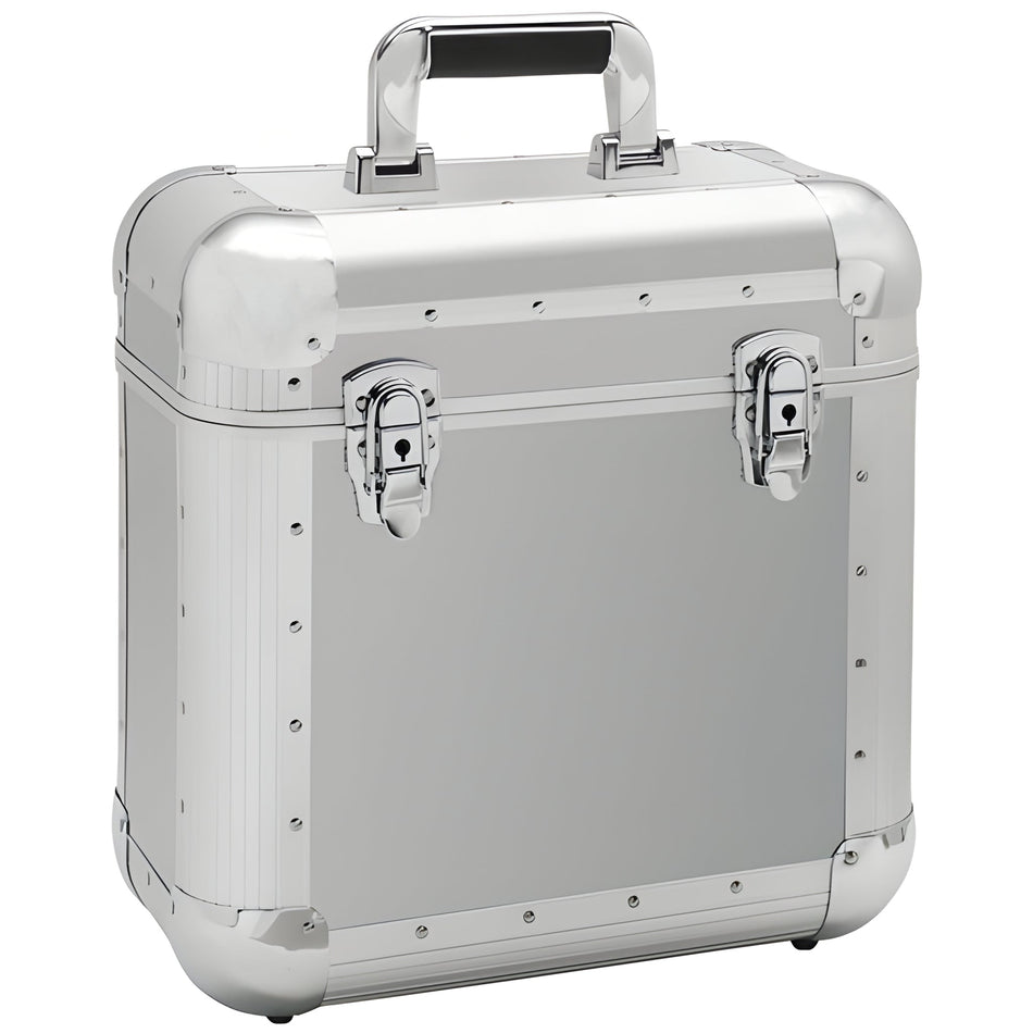 Reloop 60 RECORD CASE SILVER - Cofre para 60 vinilos. Plateado - Tempo Shop
