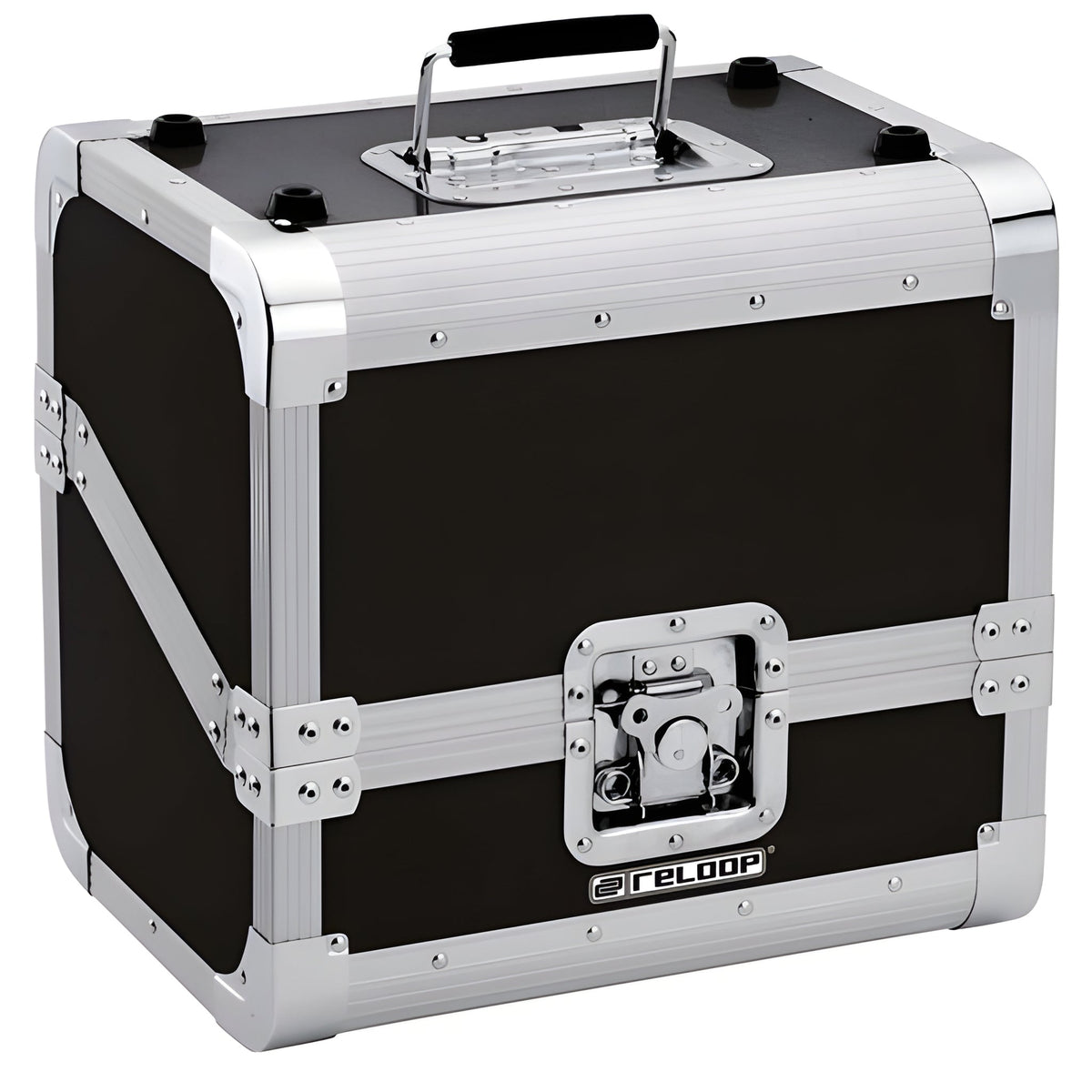 Reloop 80 RECORD CASE BLACK - Cofre para 80 vinilos. Negro - Tempo Shop