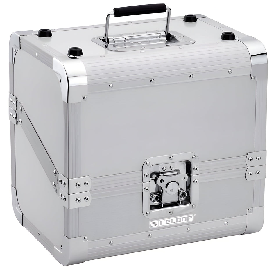 Reloop 80 RECORD CASE SILVER - Cofre para 80 vinilos. Plateado - Tempo Shop