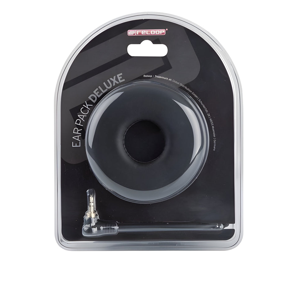Reloop EAR PACK DELUXE - Cable helicoidal y par de almohadillas. Negro - Tempo Shop