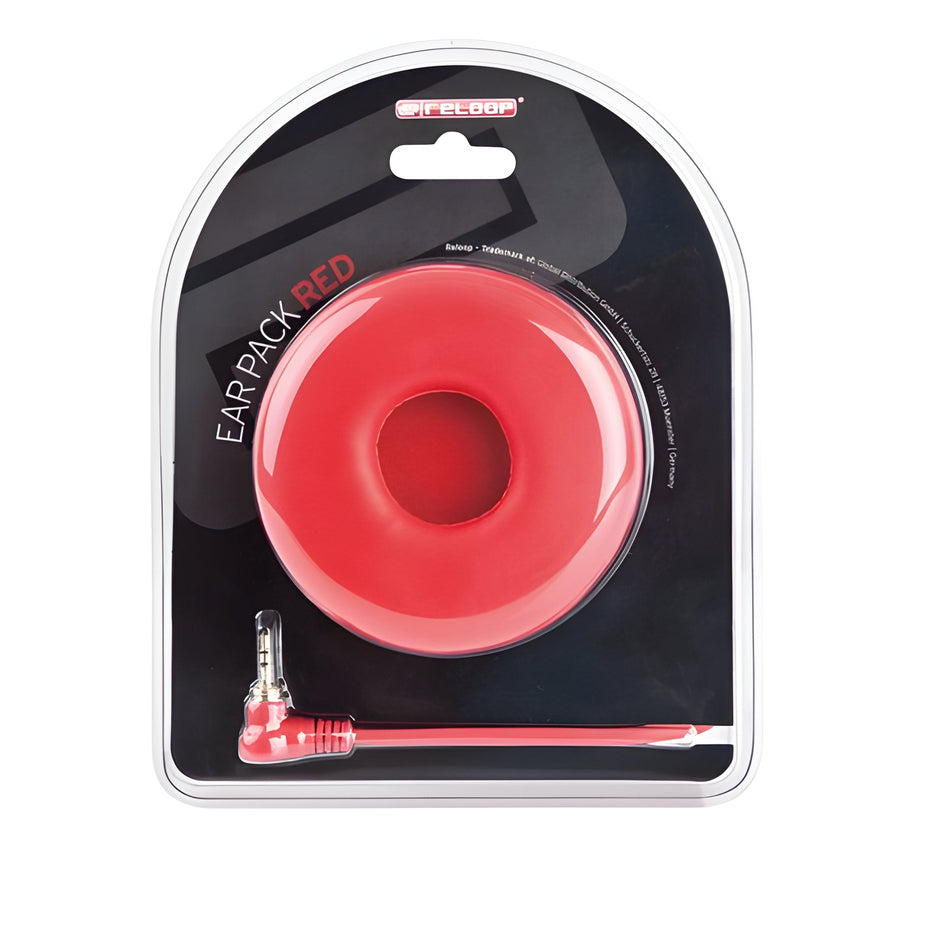 Reloop EAR PACK DELUXE - Cable helicoidal y par de almohadillas. Rojo - Tempo Shop
