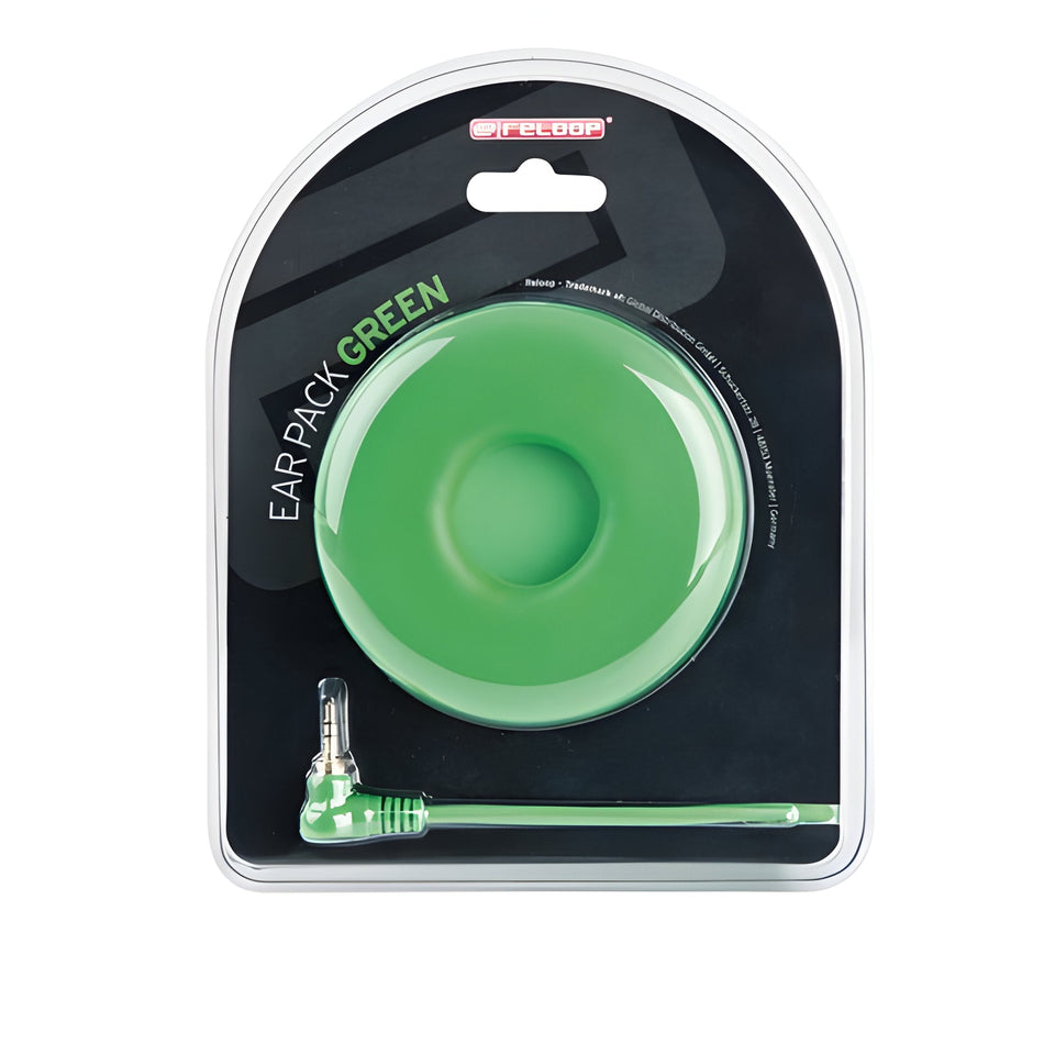 Reloop EAR PACK DELUXE - Cable helicoidal y par de almohadillas. Verde - Tempo Shop