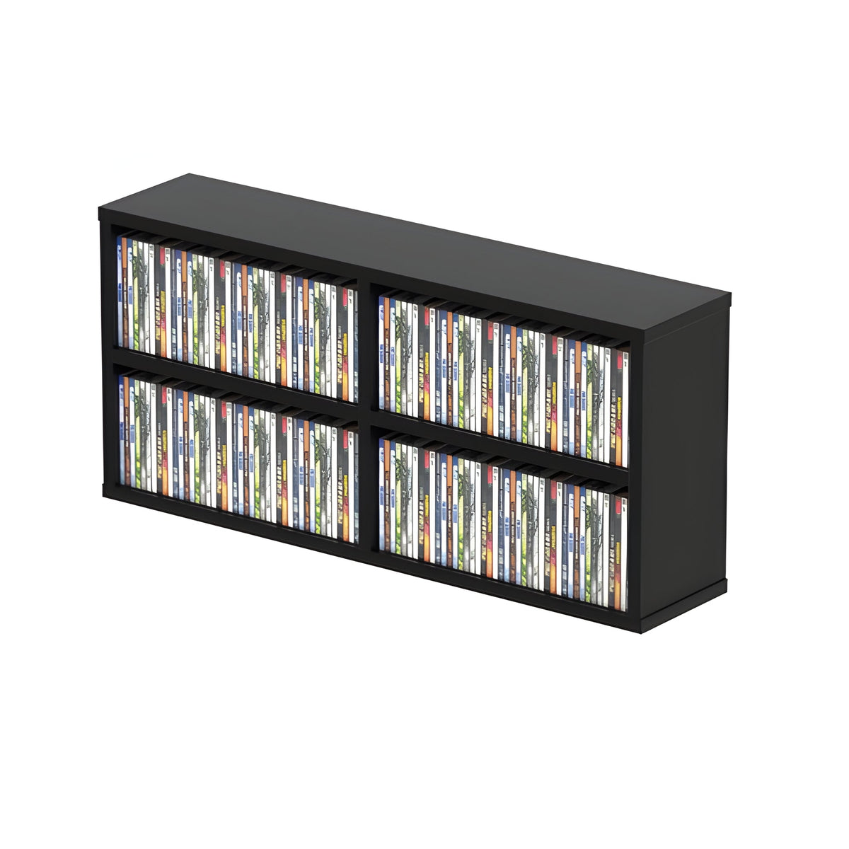 Reloop GLORIOUS CD BOX 180 - Mueble para estudio con capacidad para 180 cajas delgadas o 124 jewel cases. Negro - Tempo Shop
