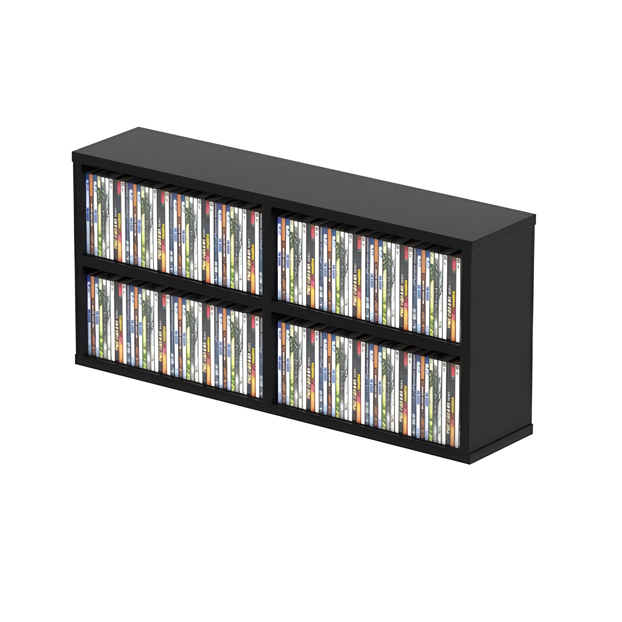 Reloop GLORIOUS CD BOX 180 - Mueble para estudio con capacidad para 180 cajas delgadas o 124 jewel cases. Negro - Tempo Shop