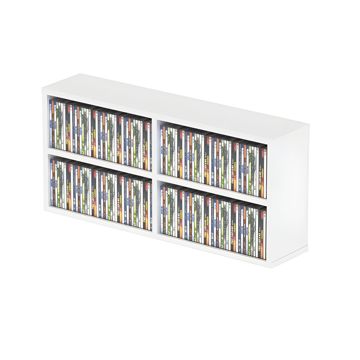 Reloop GLORIOUS CD BOX 180 WHITE - Mueble para estudio con capacidad para 180 cajas delgadas o 124 jewel cases. Blanco - Tempo Shop