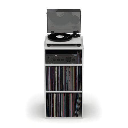 Reloop GLORIOUS MODULAR MIX RACK WHITE - Mueble estación de monitoreo HiFi y para almacenar vinilos. Blanco - Tempo Shop