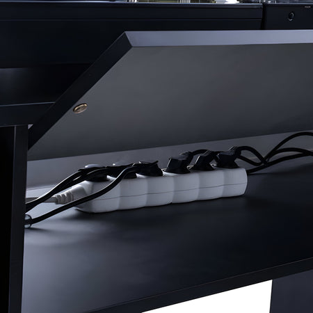 Reloop GLORIOUS MODULAR MIX STATION WHITE - Mesa de DJ con compartimentos para vinilos. Negro - Tempo Shop