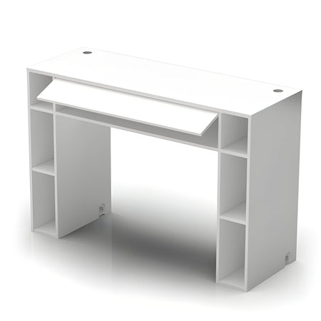 Reloop GLORIOUS MODULAR MIX STATION WHITE - Mesa de DJ con compartimentos para vinilos. Negro - Tempo Shop