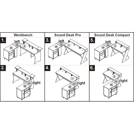 Reloop GLORIOUS MODULAR SIDE RACK ADAPTER WHITE - Adaptador para conectar las estaciones de trabajo de las series Sound Desk y Workbench al Modular Side Rack. Blanco - Tempo Shop