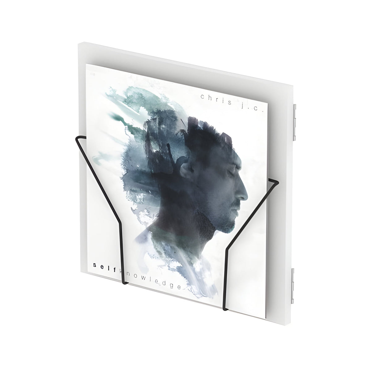 Reloop GLORIOUS RECORD BOX DISPLAY DOOR WHITE - Puerta para Record Box con soporte integrado para un disco de 12''. Blanco - Tempo Shop