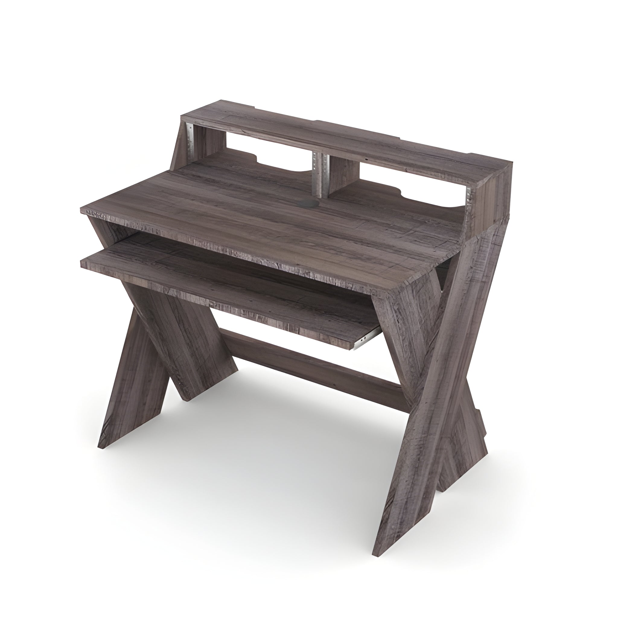 Reloop GLORIOUS SOUND DESK COMPACT WALNUT - Estación de trabajo de estudio profesional compacta. Nogal - Tempo Shop