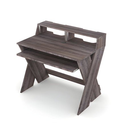 Reloop GLORIOUS SOUND DESK COMPACT WALNUT - Estación de trabajo de estudio profesional compacta. Nogal - Tempo Shop