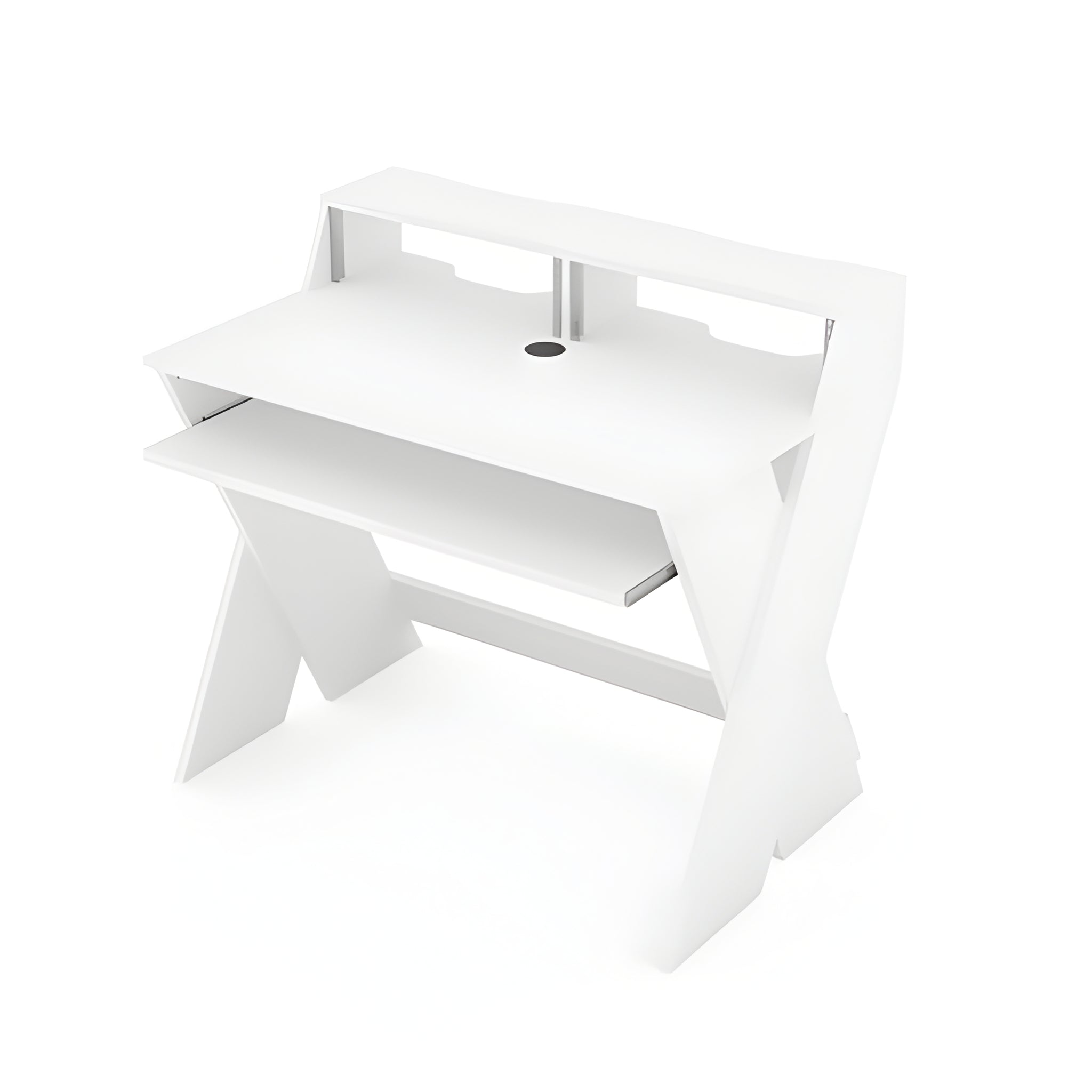 Reloop GLORIOUS SOUND DESK COMPACT WHITE - Estación de trabajo de estudio profesional compacta. Blanco - Tempo Shop