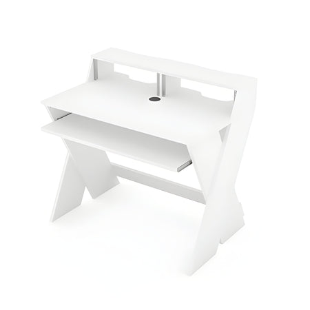 Reloop GLORIOUS SOUND DESK COMPACT WHITE - Estación de trabajo de estudio profesional compacta. Blanco - Tempo Shop