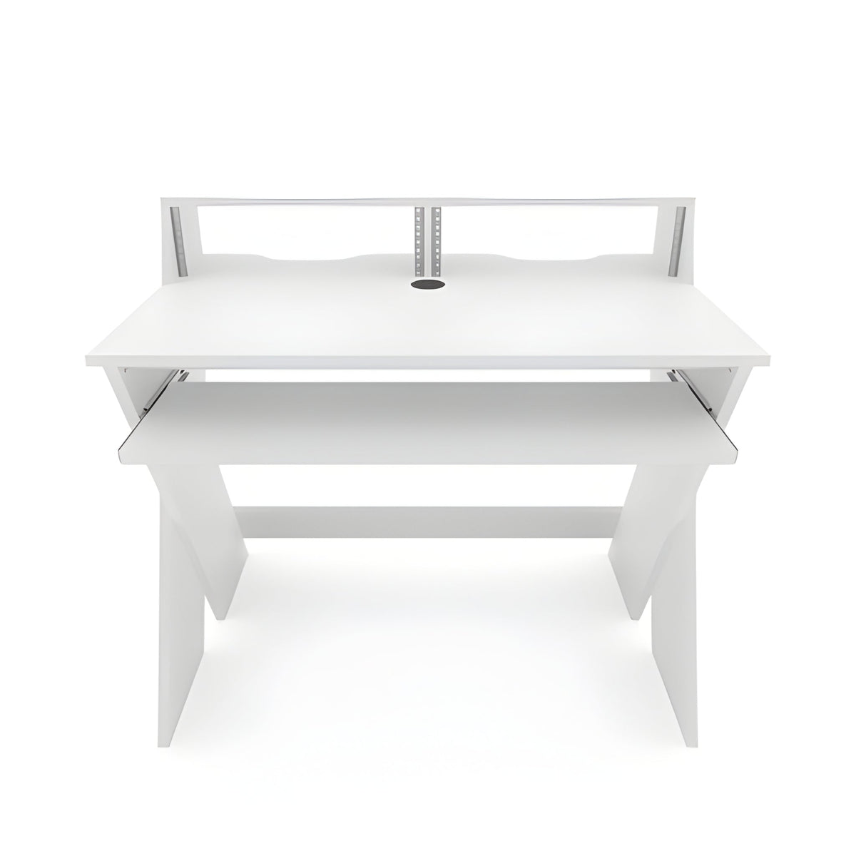 Reloop GLORIOUS SOUND DESK COMPACT WHITE - Estación de trabajo de estudio profesional compacta. Blanco - Tempo Shop