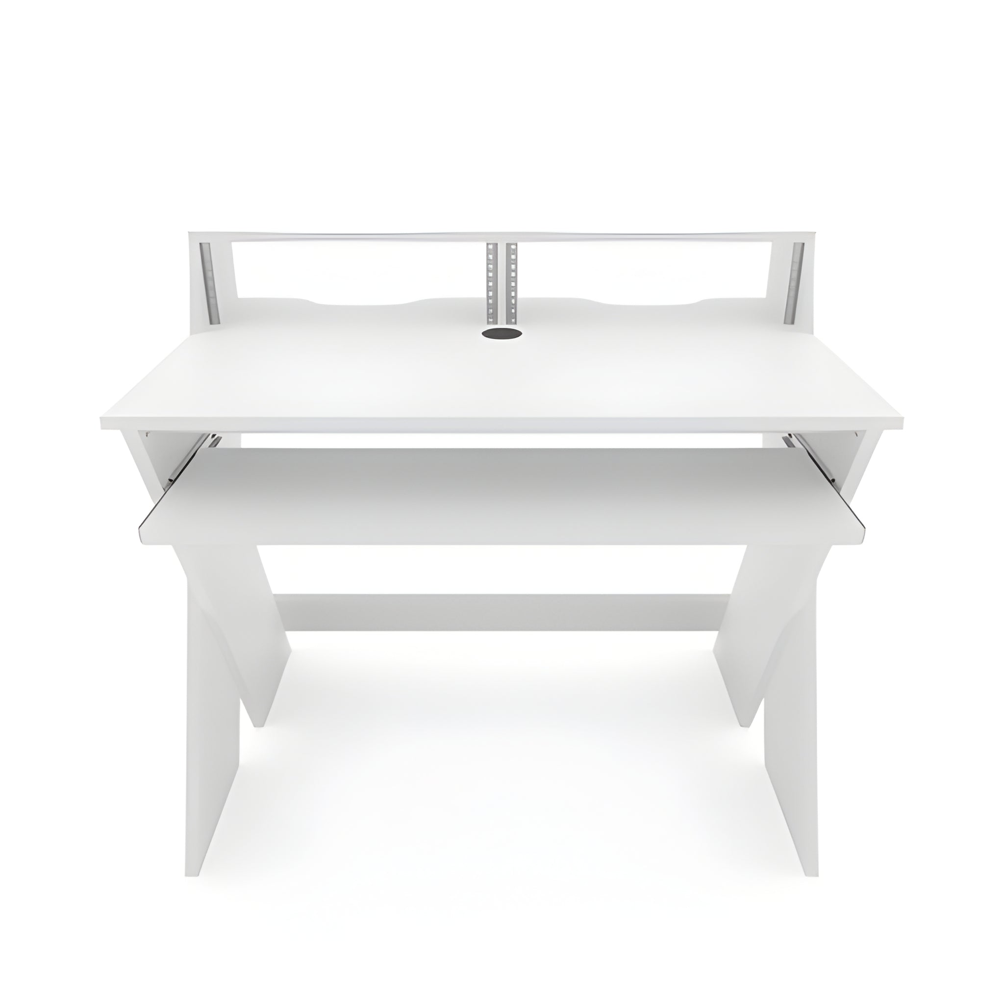 Reloop GLORIOUS SOUND DESK COMPACT WHITE - Estación de trabajo de estudio profesional compacta. Blanco - Tempo Shop