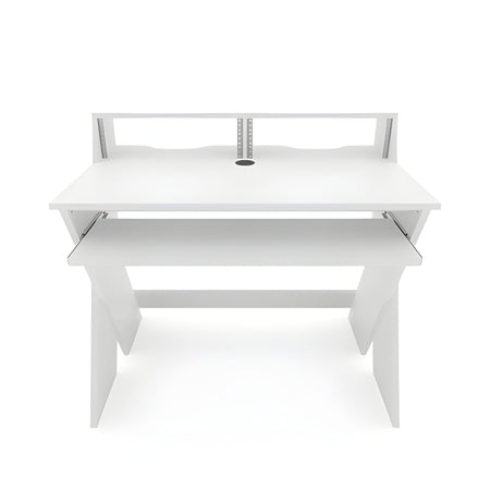 Reloop GLORIOUS SOUND DESK COMPACT WHITE - Estación de trabajo de estudio profesional compacta. Blanco - Tempo Shop