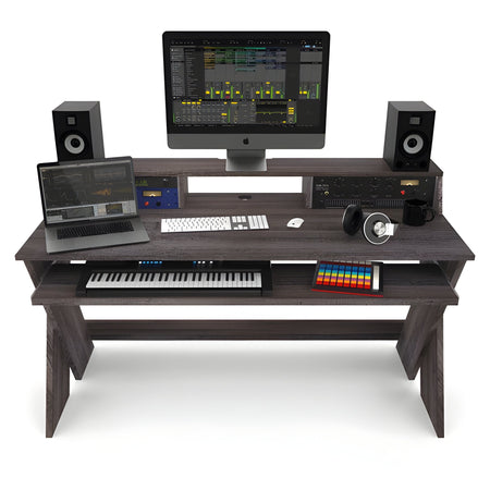 Reloop GLORIOUS SOUND DESK PRO WALNUT - Estación de trabajo de estudio profesional. Nogal - Tempo Shop