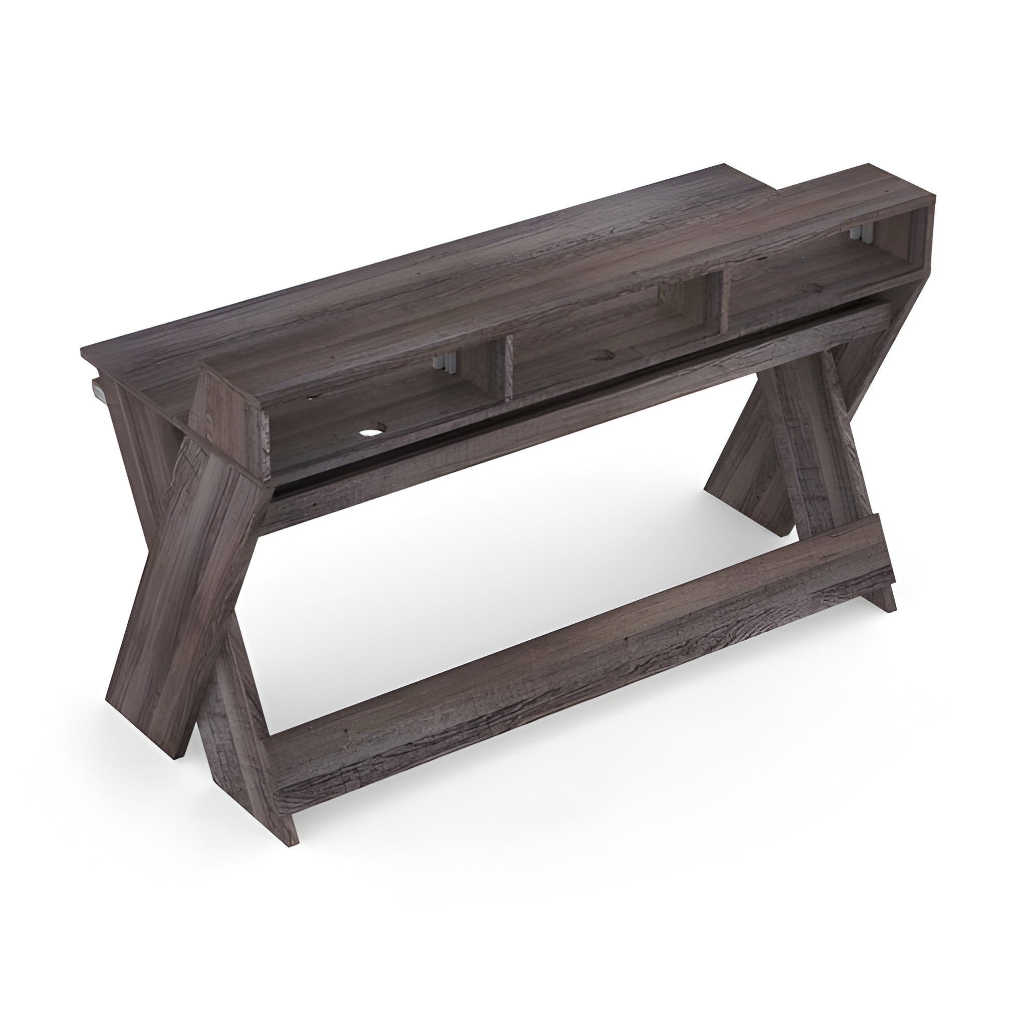 Reloop GLORIOUS SOUND DESK PRO WALNUT - Estación de trabajo de estudio profesional. Nogal - Tempo Shop