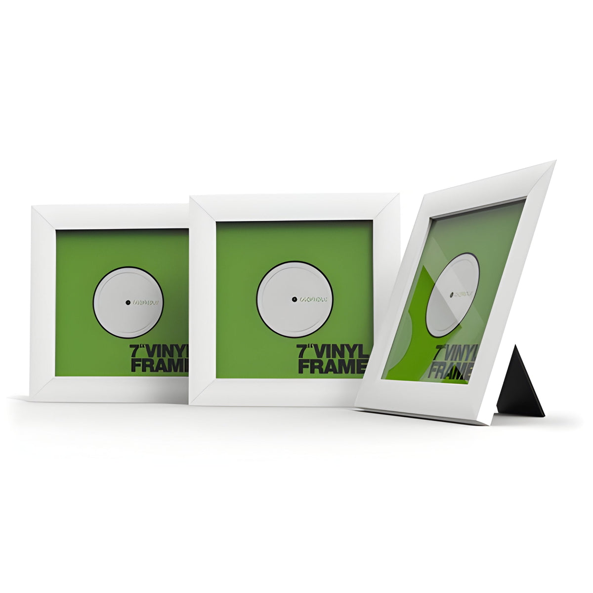 Reloop GLORIOUS VINYL FRAME SET 7' WHITE - 3x marcos de madera para vinilo 7". Blanco - Tempo Shop