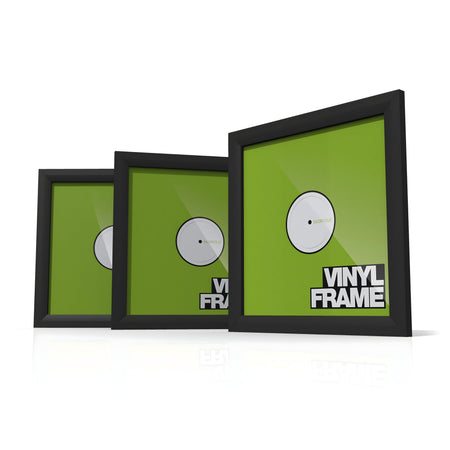 Reloop GLORIOUS VINYL FRAME SET BLACK - 3x marcos de madera para vinilo 12". Negro - Tempo Shop