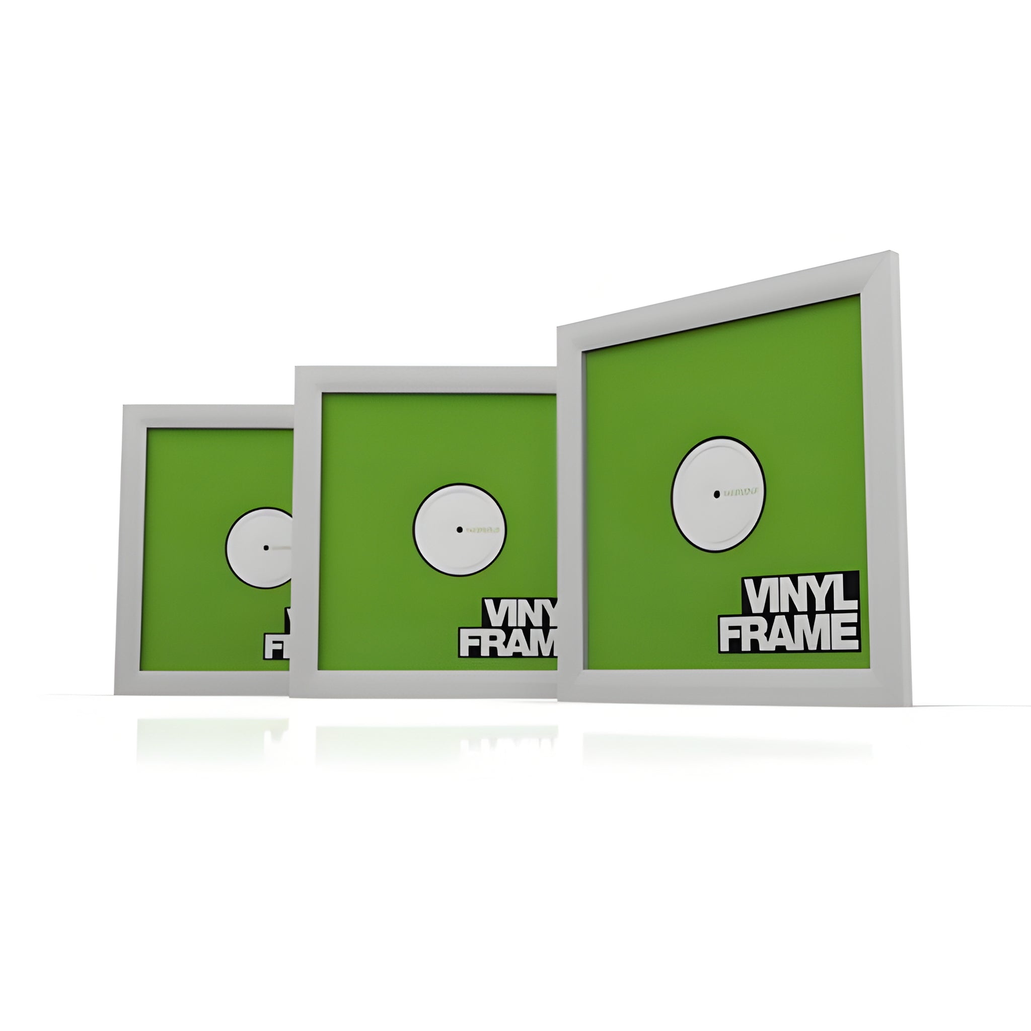 Reloop GLORIOUS VINYL FRAME SET WHITE - 3x marcos de madera para vinilo 12". Blanco - Tempo Shop