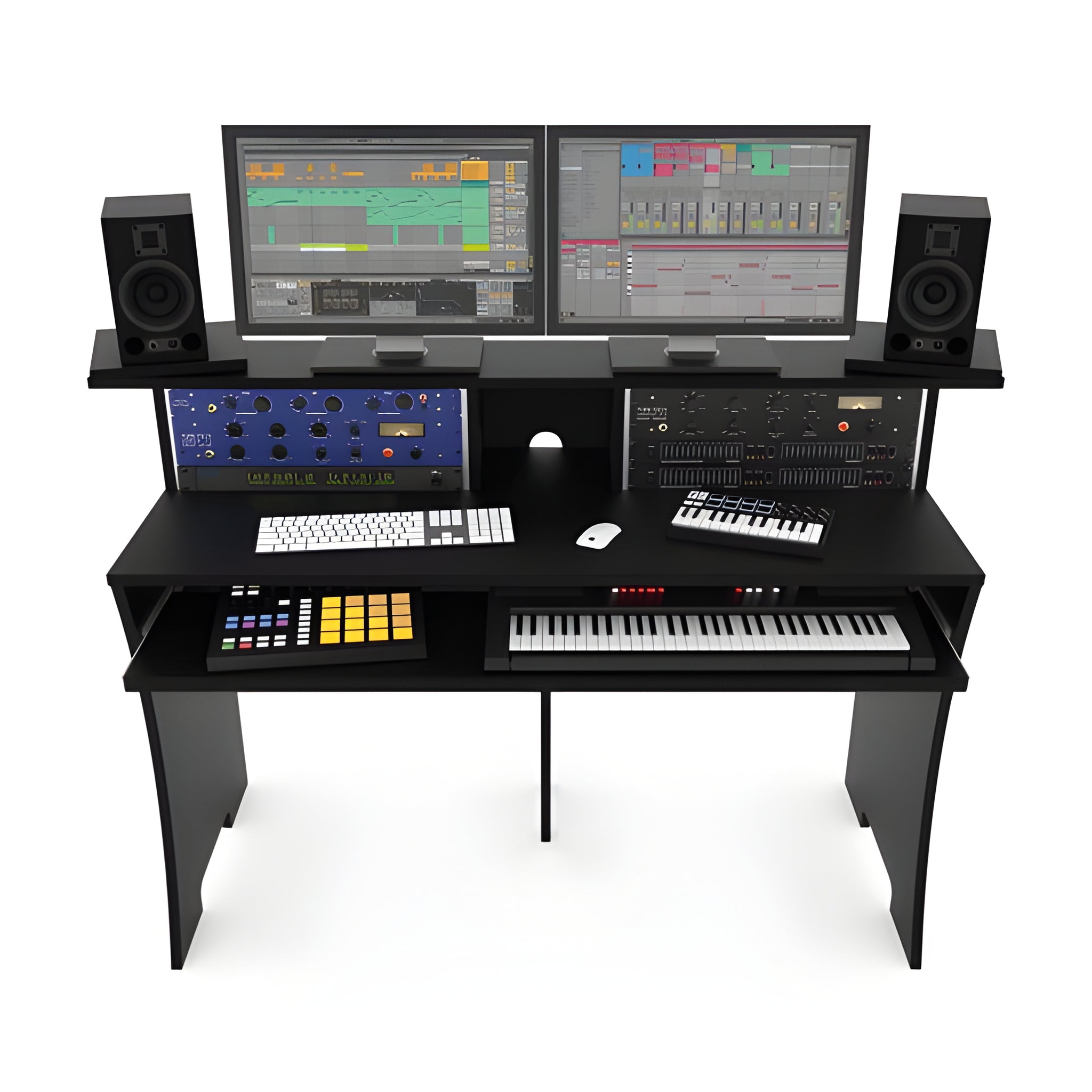 Reloop GLORIOUS WORKBENCH BLACK - Estación de trabajo para estudio. Negro - Tempo Shop