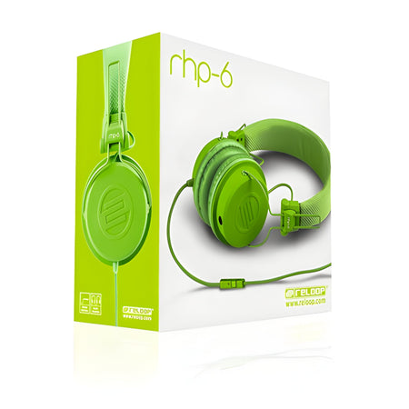 Reloop RHP - 6 VERDE - Auricular de DJ. Verde - Tempo Shop