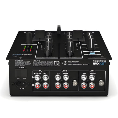 Reloop RMX - 10 BT - Mezclador de DJ compacto de 2 canales - Tempo Shop