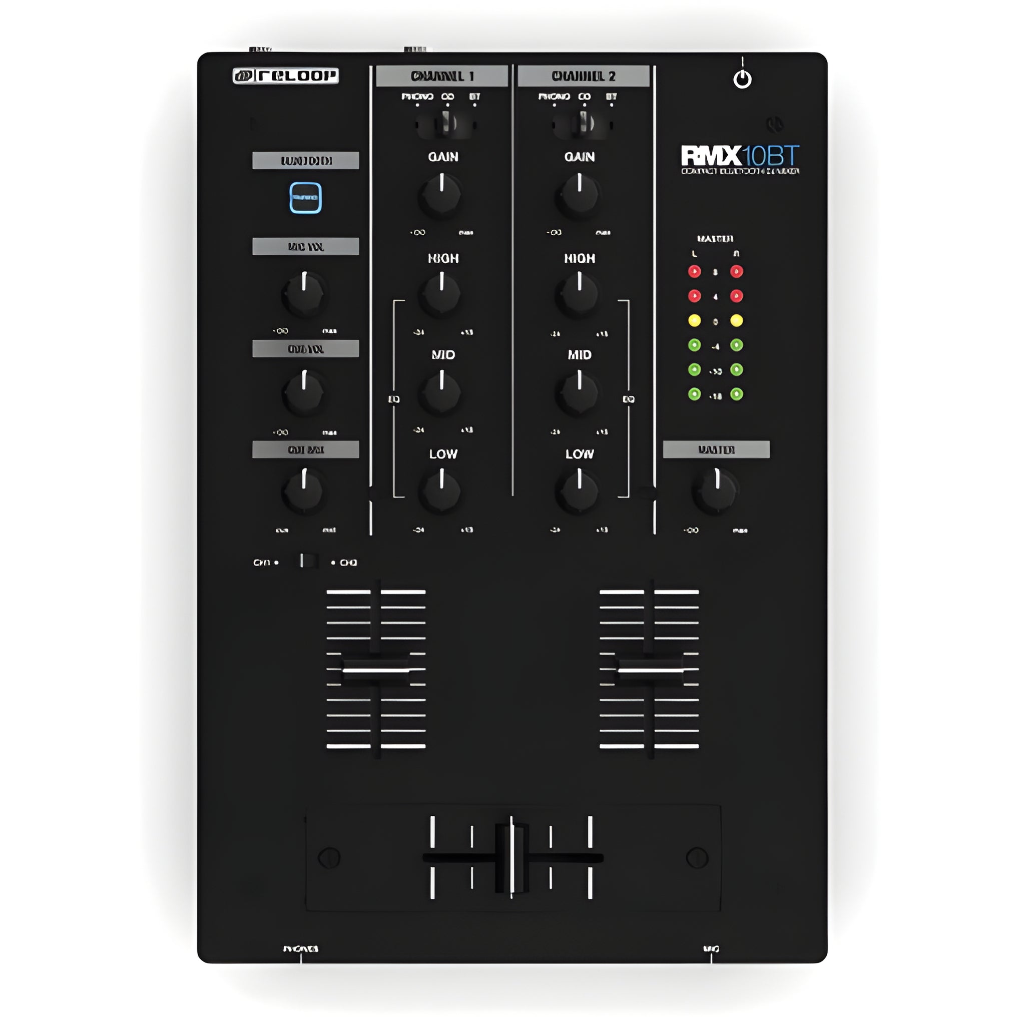 Reloop RMX - 10 BT - Mezclador de DJ compacto de 2 canales - Tempo Shop