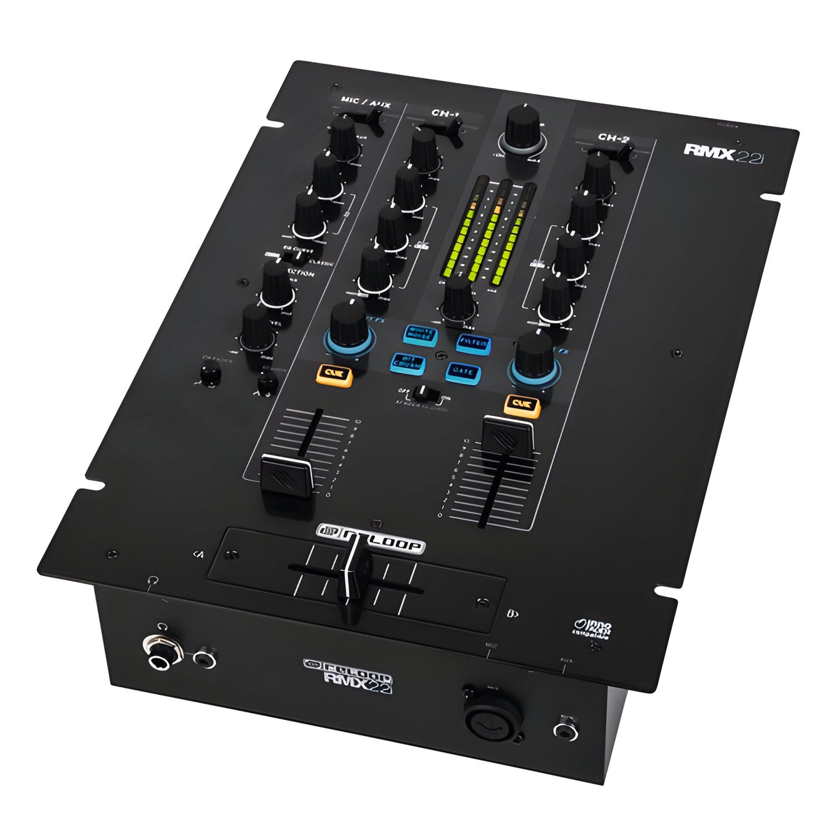 Reloop RMX - 22I - Mezclador de DJ de 2 canales + 1 (para mic o auxiliar con entrada frontal) - Tempo Shop