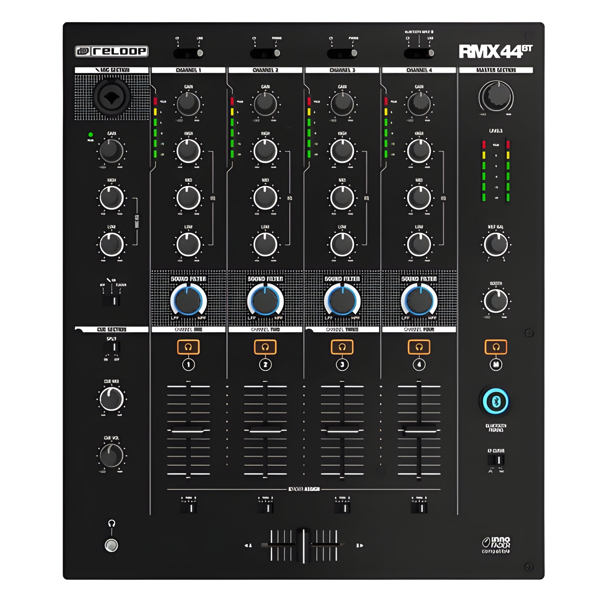 Reloop RMX - 44 BT - Mezclador de DJ premium de 4 + 1 canales - Tempo Shop