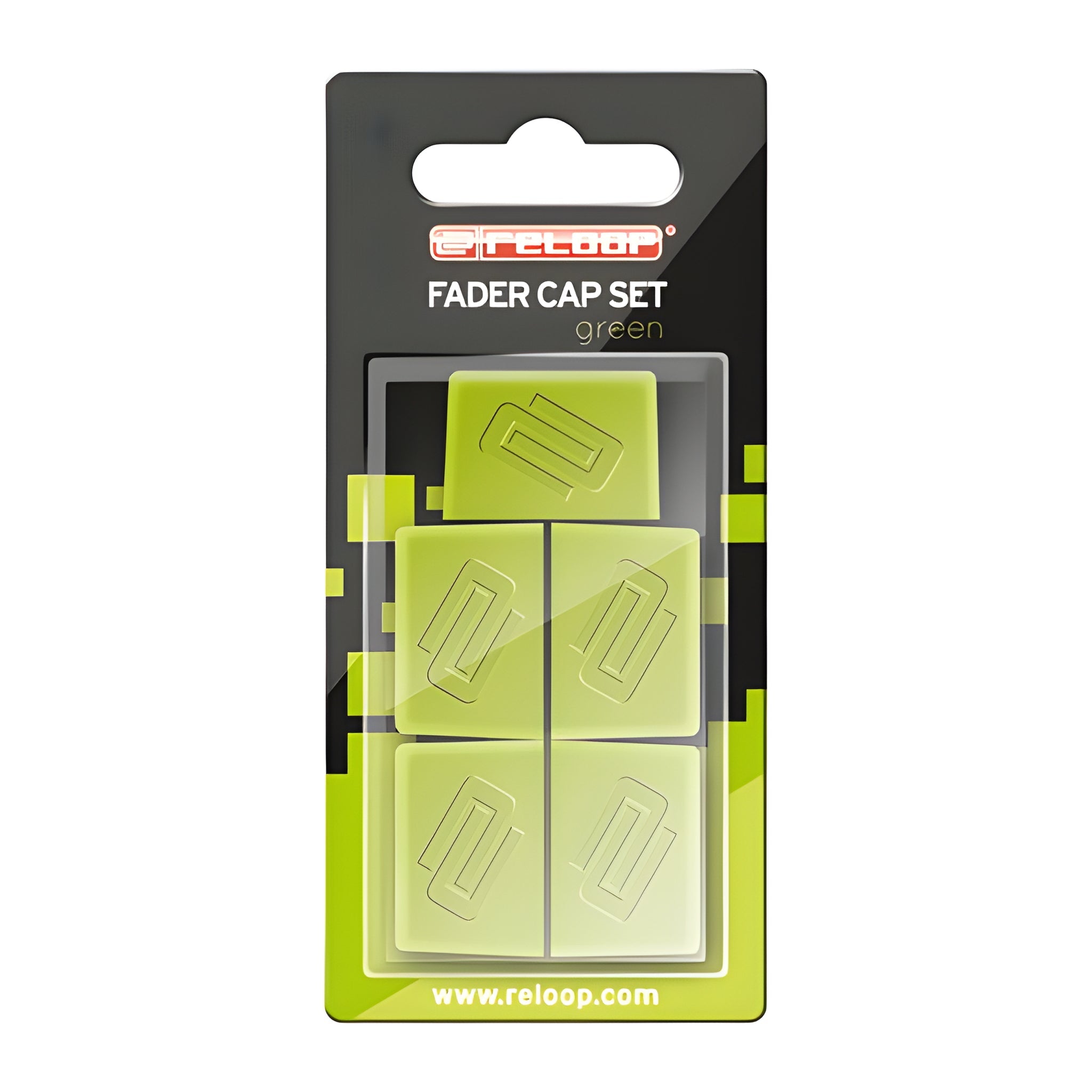 Reloop TAPA FADER VERDE - Pack de 8 tapas para fader. Verde - Tempo Shop