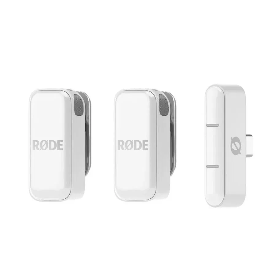 RØDE Wireless Micro USB-C Blanco - Micrófono inalámbrico ultra compacto para smartphone