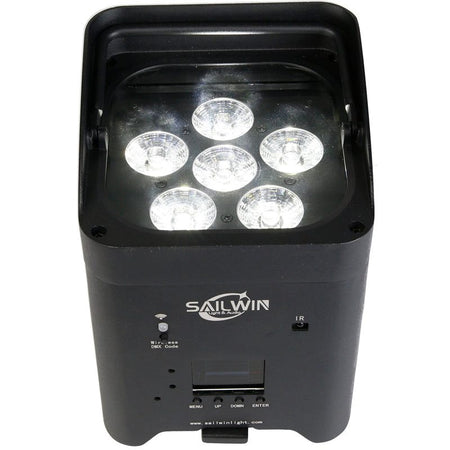 SAILWIN A6V6BW – Foco LED Inalámbrico 6x18W RGBW + UV + Ámbar - Tempo Shop