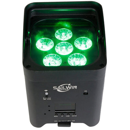 SAILWIN A6V6BW – Foco LED Inalámbrico 6x18W RGBW + UV + Ámbar - Tempo Shop