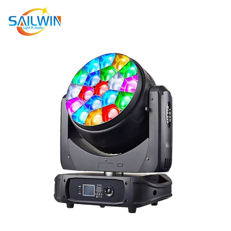 SAILWIN SW-B1940 - Cabeza móvil LED RGBW de 19 x 40 W con zoom