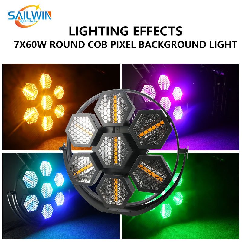 SAILWIN 7X60W Round COB Pixel Background Light - Efecto de fondo circular - imagen 4