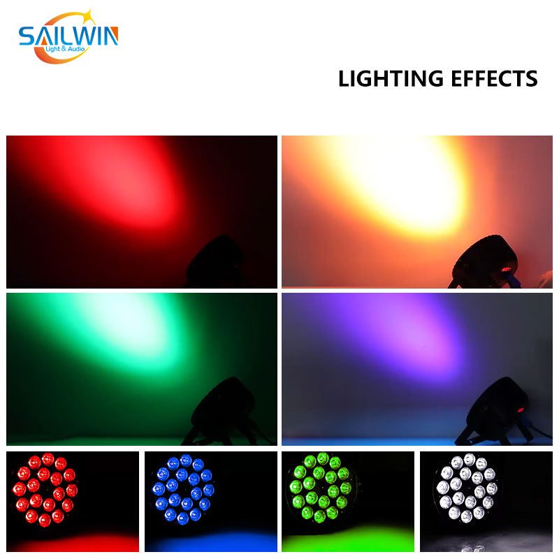 SAILWIN SW-C6V18 - Foco PAR LED RGBAW+UV de aluminio - imagen 7